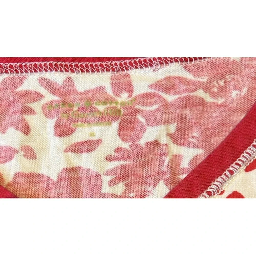 Garnet‎ Hill Asian Wrap Pajama Top Organic Cotton Size X-Small  Long Sleeve - Picture 2 of 8